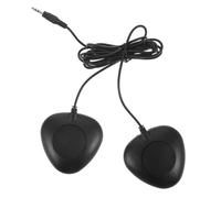 HIAKDOFT Pedale Doppio per Batteria Elettronica Silenzioso con Jack 3,5 MM, Pedale Trigger per Grancassa Elettrica con Cuscinetto per Piedi, per Esercizi e Performance in Casa e Studio