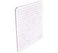 HIAKDOFT Piastra per Laminazione Dell'argilla Acrilica Trasparente Scala Circolare, Strumento Manuale Leggero e Resistente per Ceramica Fai da Te, per Artisti e Principianti