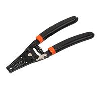 HIAKDOFT Pinza Spelafili Elettrica Awg con Impugnatura Antiscivolo in Gomma Tagliafili e Spelacavi per Elettricisti Resistente in al Carbonio Apertura Molla per Lavoro