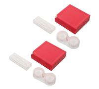 HIAKDOFT Porta Lenti Contatto Specchio Custodia in Piccola per Lenti Cosmetiche Accessori da Viaggio Leggeri Contenitore Antiscivolo Finestra Trasparente