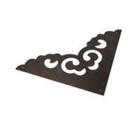 HIAKDOFT Protezione Angolare in Ottone Vintage 20X20 CM Motivi Cinesi per Mobili Antichi Set di Protezioni Angolari in Rame per Armadi Cassettiere e Scatole Ferramenta Decorativa