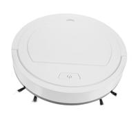 HIAKDOFT Robot Aspirapolvere e Lava Pavimenti USB Ricaricabile Pulitore Domestico Intelligente Senza Fili per Casa Spazzola Forte Aspirazione Adatto Polvere e Capelli Colore Bianco