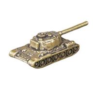 HIAKDOFT Scultura in Ottone Mini Tank Vintage Rame da Tavolo Realistica per Decorazione Ufficio e Collezione Militare Regalo per Appassionati di Storia e Decorazioni da Scrivania