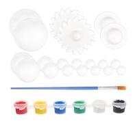 HIAKDOFT Set 2 Palline di Schiuma Fai da Te a Forma di Pianeta Sfera in Polistirolo Leggera e Resistente per Progetti Artigianali Educativi e Decorazioni Casa per