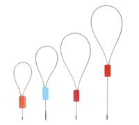 HIAKDOFT Sigillo di Chiusura a Filo D’Acciaio 30 CM 50 Pezzi Pinze per Sigillatura a Piombo, Kit Professionale per Spedizioni e Logistica, Sigilli di Sicurezza per Colore Colore Casuale