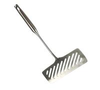 HIAKDOFT Spatola per Friggere Pesce in Acciaio 304 Piccola Paletta Piatta per Bistecca e Pancake Utensile Cucina Pratico e Sicuro con Manico Antiscivolo per Pentole Antiaderenti e Barbecue