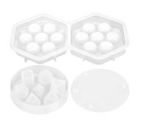 HIAKDOFT Stampi in Resina Siliconica per Dadi 2 Pezzi, Set per Creazioni Artigianali con Forme Multiple, Resistente e Riutilizzabile, per Hobby Creativi e Fai da Te