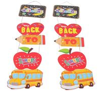 HIAKDOFT Striscione di Benvenuto per la Scuola da Interno ed Esterno Decorazione da Appendere per Aula e Portico Set 1 Paio 120X25 CM per Festa del Ritorno a Scuola e Primo Giorno