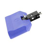 HIAKDOFT Strumento Percussione Campanaccio Mucca Blu per Batteria Accessorio Robusto Gioco Musicale Educativo Portatile per Insegnamento Ritmico
