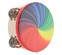 HIAKDOFT Tamburello Campana Arcobaleno Strumento Musicale Percussione Manuale Giocattolo Educativo Per Ragazzo Ragazza Ragazza