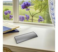 HIAKDOFT Targa Autoadesiva per Porta Ufficio in Lega di Alluminio Curva 21X8 CM Cartello Identificativo per Ingressi e Porte Scorrevoli Resistente allo Sbiadimento per Uffici Ospedali