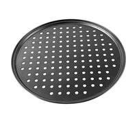 HIAKDOFT Teglia Pizza Forata in Carbonio Antiaderente Resistente e Riutilizzabile per Forno Casa Diffusione Calore Uniforme per Pizze e Focacce