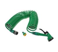 HIAKDOFT Tubo Retrattile da Giardino Tubo Flessibile per Irrigazione e Lavaggio Auto Resistente e Perdite Design Spirale Antinodo per e Terrazzi Colore Casuale Colore Casuale