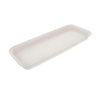 HIAKDOFT Vassoio Raccogli Gocce per Piante da Interno Rettangolare in Plastica Spessa, Sottovaso per Vasi di Fiori Lunghi 40x17 Cm, Resistente e Spazioso per Casa, Ufficio e Giardino