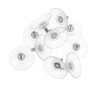 HIAKDOFT Ventose Multiuso Trasparenti con Ganci a Vite M4*8 Set da 20 Pezzi per Vetro, Piastrelle e Tavoli, Supporto Rimovibile per Bagno, Cucina e Decorazioni da Parete