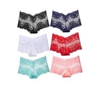 Hialegion Slip Senza Cuciture Brasiliane Signore Sexy a Vita Alta Multipack Biancheria Intima Confortevole Taglie Signore 6 Pezzi 2XL