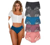 Hialegion Sous-vêtements Dentelle Taille Haute Femmes Plus Size Wrap Full Coverage Sous-vêtements Sexy pour Femmes 2XL