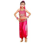 Hibasing Bambini Danza del Ventre Costume Danza Orientale Ragazze Danza del Ventre Vestiti Danza Indiana Set di Costumi per Bambini