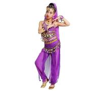 Hibasing Bambini Danza del Ventre Costume Danza Orientale Ragazze Danza del Ventre Vestiti Danza Indiana Set di Costumi per Bambini