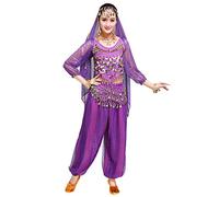 Hibasing Donne Danza del Ventre Outfits Set Bollywood Indiano Arabo Carnevale Danza Performance Paillettes Costume