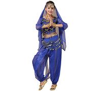 Hibasing Donne Danza del Ventre Outfits Set Bollywood Indiano Arabo Carnevale Danza Performance Paillettes Costume