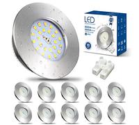 HiBay 10 Faretti Led da Incasso per Cartongesso 7W Ultrasottili Faretti Led Soffitto Incasso 850LM,6000K Bianco Freddo,220V IP44,Diametro Foro Ø60mm-65mm per Bagno,Esterno