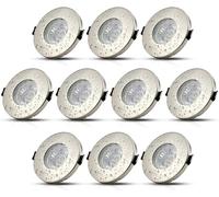 HiBay 10x 5W Faretti LED da Incasso per Cartongesso GU10,Bianco Neutro 4500K IP44 450LM Faretti LED Soffitto 220V,Diametro Foro 60-68mm,Faretto Incasso per Bagno