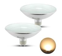 HiBay 2pcs lampadine GU10 LED AR111 lampada faretto 9W bianco caldo, 3000K 120°spot riflettore sostituzione per 75W lampade alogene, 800lm lampadina LED per ristorante, mensa, soggiorno