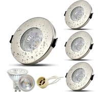 HiBay 4x 5W Faretti LED da Incasso per Cartongesso GU10,Bianco Neutro 4500K IP44 450LM Faretti LED Soffitto 220V,Diametro Foro 60-68mm,Faretto Incasso per Bagno