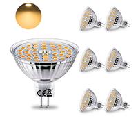 HiBay 6 Lampadina LED GU5.3 MR16 12V,4W Equivalente a 35W Alogena,400LM Luce Calda 2700K,Lampadine Faretto LED GU5.3 per Plafoniera Spot Lampada Sostituiscono,Non Dimmerabile