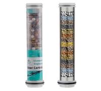 Hibbent Confezione da 2 filtri di ricambio per soffione doccia portatile, filtro per soffione doccia a 20 stadi per acqua dura, filtro doccia ad alto rendimento per rimuovere cloro e fluoro, riduce il