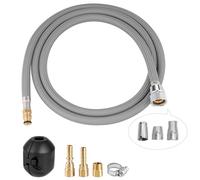 Hibbent Tubo di Ricambio per Rubinetto Estraibile Compatibile con Rubinetti da Cucina Hansgrohe/Grohe con 6 Adattatori, Modello Standard 88624000/46174000/46092000, Tubo di Ricambio da 150 cm, con