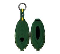 HIBEYO Custodia per chiave auto, adatta per Lamborghini Urus 2021 2022 2023 Hurricane Revuelto Daniel Maverick in pelle, con telecomando, custodia portachiavi verde scuro