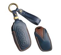 HIBEYO Custodia per chiave per auto in pelle bovina, adatta per HAVAL H9 H6 MKII DARGO XDOG Lord Dragon F7 F7X F7H H8 H3 Max Haval XY 2024 2025 2026 accessori custodia portachiavi blu