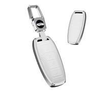 HIBEYO Keyless - Custodia per chiave dell'auto, adatta per BYD, per BYD Song Pro Tang Yuan Second Qin Generation Dm Han Ev Atto 3 Dolphin Telecomando Portachiavi a 4 tasti, colore: Bianco