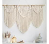 Hibisaws Macrame da parete in macramè, decorazione bohémien, decorazione per la casa, camera da letto, 110cmx 82 cm,arazzo da parete(set A)