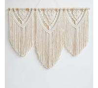 Hibisaws Macrame da parete in macramè, decorazione bohémien, decorazione per la casa, camera da letto, 110cmx 82 cm,arazzo da parete(set C)