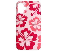 Hibiscus Flower Beach Hawaiian Exotic Floral Surf Vibe Red Custodia per iPhone 16 Plus