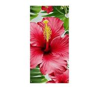 Hibiscus Flower Door Cover Banner Party Decor Forniture Portico Appeso Banner Personalizzazione Festone Per Vacanze Compleanno Giardino Prato