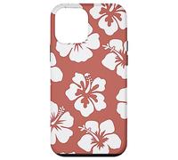 Hibiscus Flower Floral Hawaiian Cute Women Turquoise Yellow Custodia per iPhone 12 mini