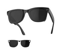 HiBloks Clip Polarizzate Compatibili Con Ray-Ban Meta Wayfarer RW4008 E Gen 2 RW4012 Large 53-22, Clip Scolorimento Telaio Nero Opaco Per Accessori Ray-Ban Meta Gen 2 (Nero)