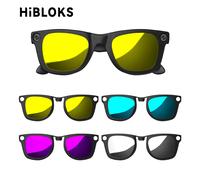 HIBLOKS Clip Polorizzata Per Ray-Ban Meta Wayfarer & Gen 2 RW4012/RW4006 Occhiali Intelligenti 50-22 Cornice Opaca Clip Cambia Colore Lente