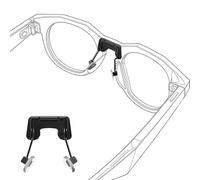HiBloks - Naselli per occhiali Ray-Ban Meta Headliner e Oakley Meta HSTN | Naso antiscivolo per Rayban Meta Headliner Gen 2/1 e Oakley Meta HSTN, naselli in silicone, design con clip ribaltabile