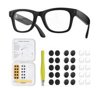 HiBloks - Set di blocco della luce per Ray-Ban Meta Wayfarer/Skyler/Headliner Gen 2 e Oakley Meta HSTN, con 10 adesivi di blocco LED, 10 adesivi protettivi per lenti, 10 adesivi ombreggianti per lenti