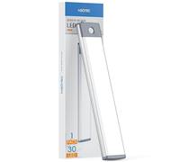 HIBOITEC Luce Armadio Sensore di Movimento, 30LED Magnetica Ricaricabile Luce Led Sottopensile, Senza Fili Luci Armadio Led Strisce Lampade Adesive per Cucina