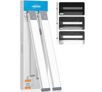 HIBOITEC Luce Led Sottopensile, 2500mAh Luci Armadio con Sensore, Dimmerabile Barra Led Sottopensile, USB Ricaricabile, Magnetica Adesiva, Senza Fili Luci per Armadio (Luce Bianca Fredda, 32,5cm)