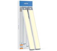 HIBOITEC Luce LED Sottopensile Cucina, 2500mAh USB-C Ricaricabile Luci con Sensore di Movimento, 54LEDs Armadio Lampada per Cucina Scale Soggiorno Camere da Letto | 2 Pezzi