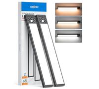 HIBOITEC Luci Sottopensile Cucina Dimmerabile, Dimmerabile Led Armadio Sensore Movimento, 2500mAh Ricaricabile Luce Led Lampada Notturna Senza Fili per Cucina (3 Temperature di Colore, 33,5CM)