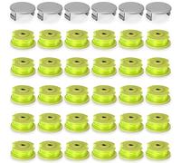 Hiboom AC80RL3 - Set di 30 corde intrecciate per decespugliatore e 6 tappi per decespugliatore compatibili con tagliabordi Ryobi 18 V, 24 V, 40 V, 3,4 m