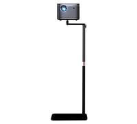 HIBORI Supporto per proiettore, supporto per proiettore, girevole a 360°, regolabile in altezza, a forma di L, supporto da pavimento nascosto, compatibile con XGIMI Nebula, VANKYO, Jinhoo, AuKing